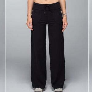 Lululemon Wide Leg Still Pant, 6, Blk, 30”inseam
